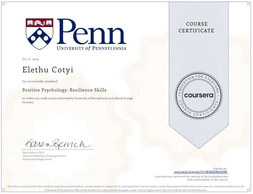 Professional Development Certificate 16